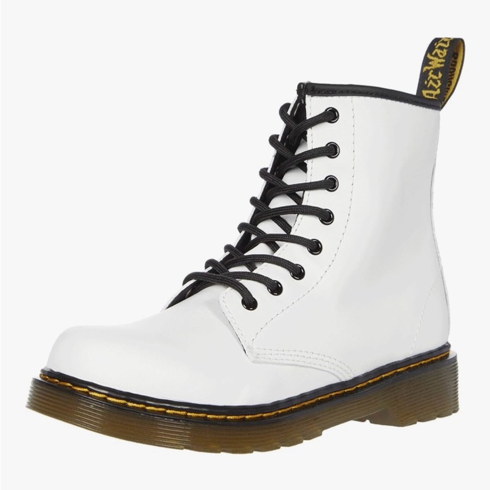 Dr. Martens - Kid’s White Lace-Up Boots